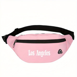 1 قطعة حقيبة كتف لوس أنجلوس رجعية قابلة للتعديل - تصميم رياضي عالي الجودة بنقشة هندسية، متعددة الاستخدامات للتجوال والركض وركوب الدراجات والتنقل اليومي - قماش متين، حزام قابل للتعديل (70 سم)، أسود، تصميم علامة مرئية، إغلاق بسحاب آمن