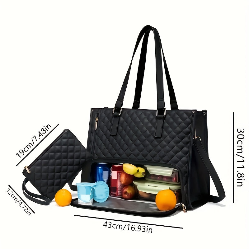 حقيبة كمبيوتر محمول على طراز عتيق مع إغلاق بسحاب - تشمل محفظة بقياس 19.0 سم، خفيفة الوزن، حزام قابل للتعديل، بطانة بوليستر، مثالية للمكتب والتنقل، حقيبة مكتب | نمط عتيق | مقبض متين، حقيبة كمبيوتر محمول