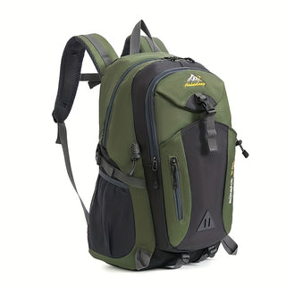 حقيبة ظهر كبيرة السعة من ألاسكا هول - حقيبة سفر وتنزهية صلبة باللون الأسود مع أحزمة قابلة للتعديل، أقسام متعددة، وإغلاق سحاب آمن للمغامرات الخارجية، الاستخدام اليومي، والتسوق، حقيبة ظهر للسفر، معدات المغامرة، حقيبة ظهر رياضية، بناء متين