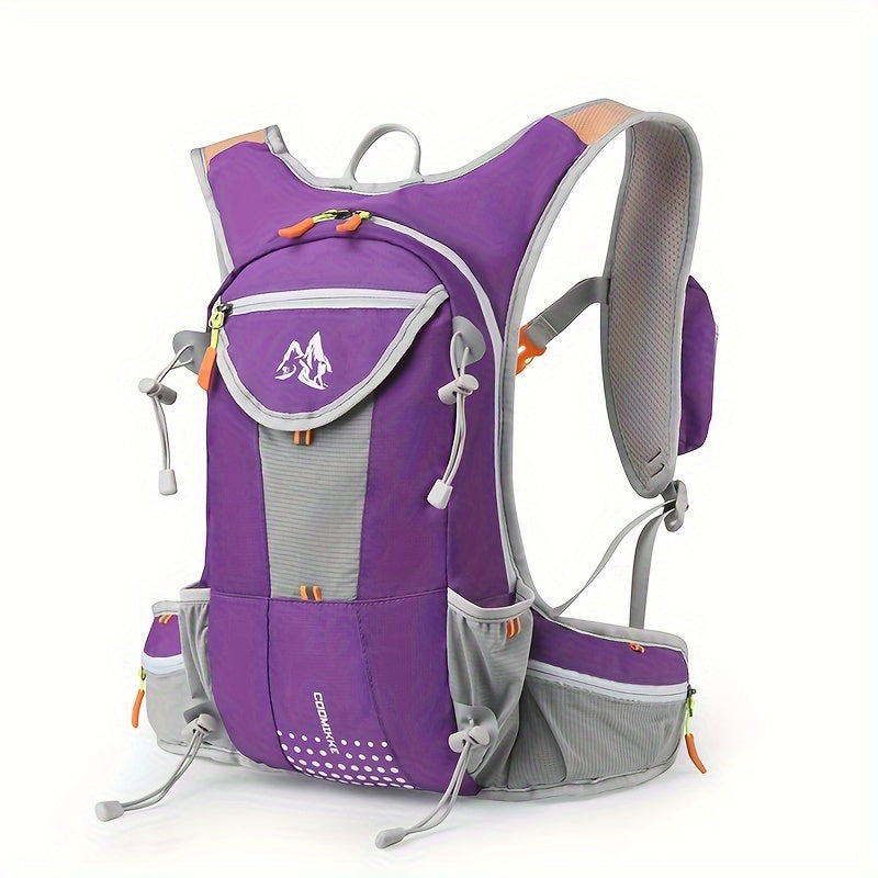 حقيبة ظهر خفيفة الوزن للتخييم مع حزام خصر لركوب الدراجات والمشي لمسافات طويلة