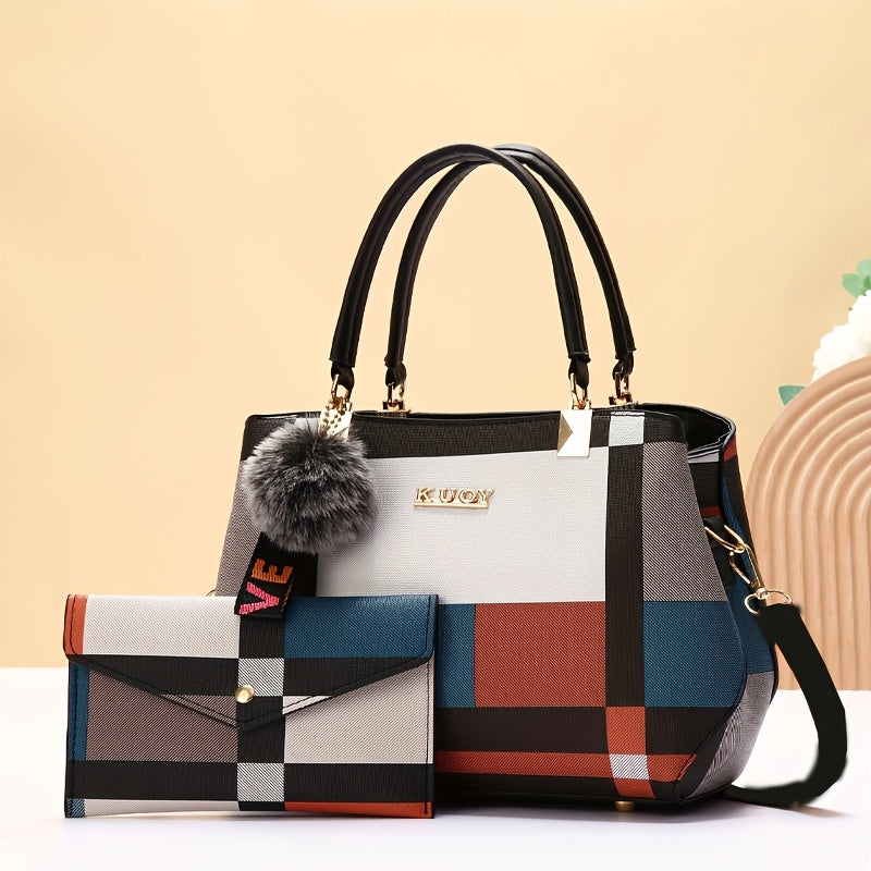 هدية للأم حقيبة جديدة أنيقة حقيبة كتف كبيرة حقيبة كروسبودي مجموعة متعددة من الحقائب حقيبة نسائية حقيبة يد بتصميم حروف هدية عيد الشكر