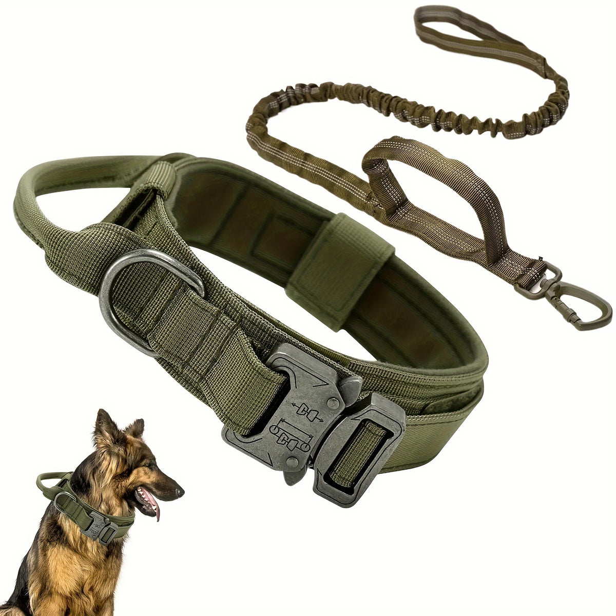 2 قطعة من أقنعة الكلاب التكتيكية والربط - أقنعة نايلون ناعمة قابلة للتنفس قابلة للتعديل مع أبازيم معدني شديد التحمل، مثالية للأنواع المتوسطة والكبيرة، إكسسوارات الكلاب | أقنعة كلاب قابلة للتعديل | أقنعة كلاب متينة، أقنعة كلاب للكلاب الكبيرة