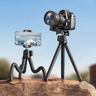 حامل هاتف مرن، حامل ثلاثي قابل للثني، حامل ثلاثي صغير محمول للكاميرا، حامل ثلاثي للسفر لتسجيل الفيديو المباشر