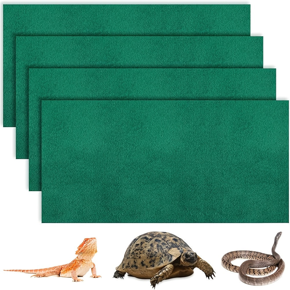 سجادة الزواحف والبرمائيات: 60 سم × 40 سم، مناسبة للسلاحف والضفادع والسحالي والحشرات - مصنوعة من ألياف البوليستر المتينة