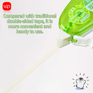 WQN 14 قطعة لاصقة قوية ملونة بتصميم قابل للرؤية، تصميم مضغوط، نواة قابلة للتبديل، مناسبة للصناعات اليدوية، والملحقات المكتبي، وموسم العودة إلى المدرسة.