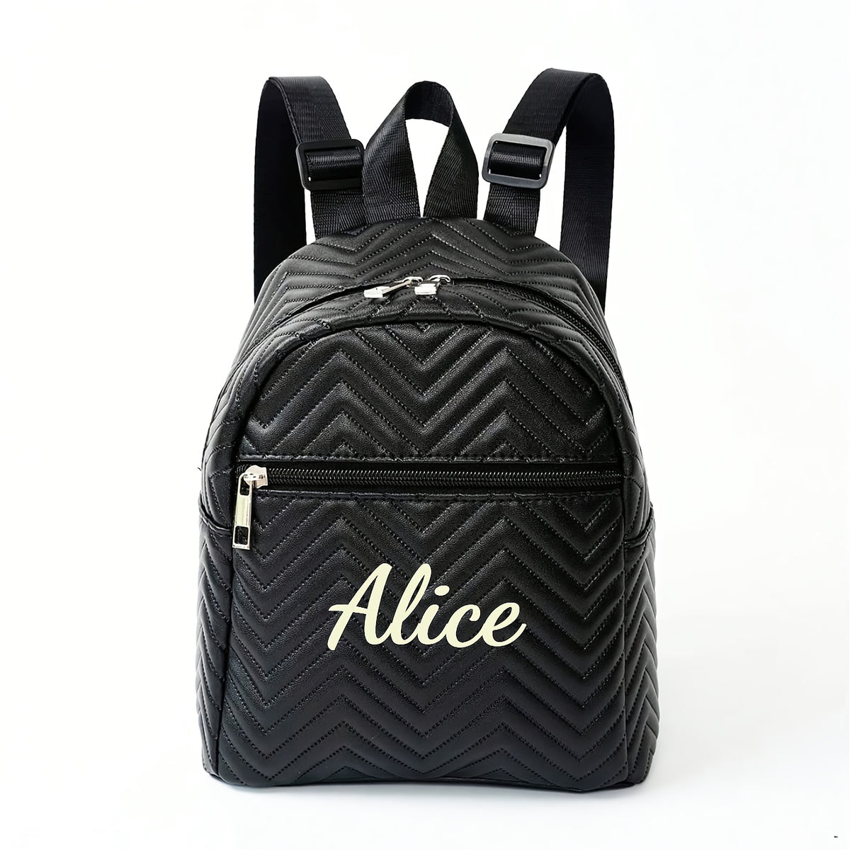 1 قطعة حقيبة كتف نسائية مزدوجة من الجلد الصناعي المطرزة، قابلة للتخصيص باسمك، مثالية للسفر الخارجي أو العودة إلى الموسم الجديد، هدية فريدة للعطلات