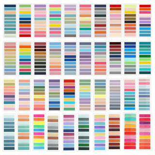 40 قطعة (8000 ورقة) ملصقات مؤشر ملونة - علامات بلاستيكية مفرغة مستطيلة شفافة للمكتب والمدرسة وتنظيم المنزل، التنظيم المنزلي | ملصقات ملونة | ملصقات شفافة