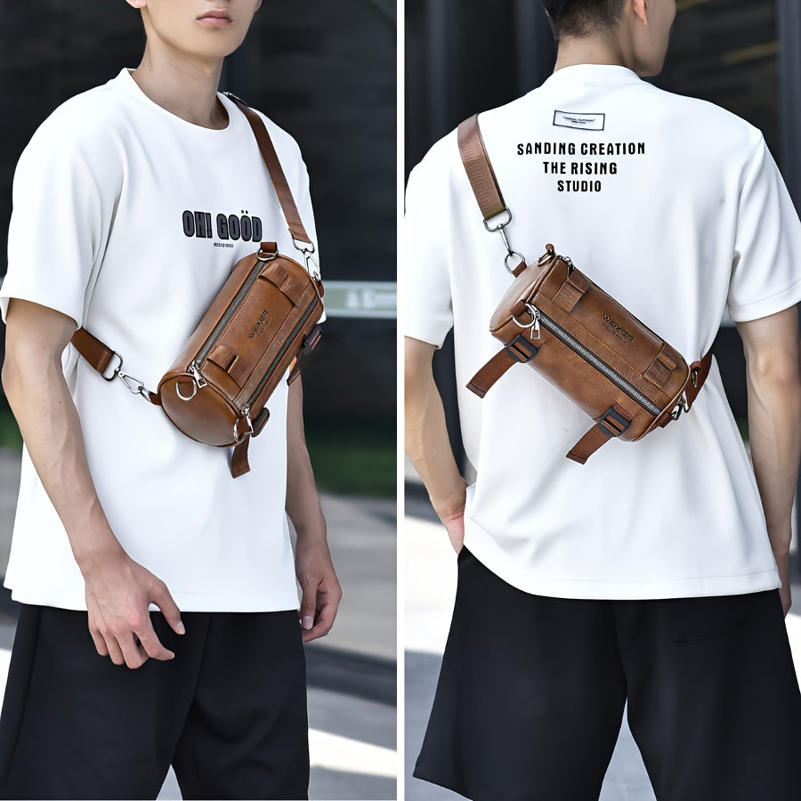 حقيبة كتف رجالية WEIXIER للجنسين، حقيبة رسول عملية لحمل السفر، حقيبة صدرية عملاقة بسعة كبيرة وحجم يومي بسيط، هدية عيد ميلاد أو إجازة للأصدقاء والعائلة