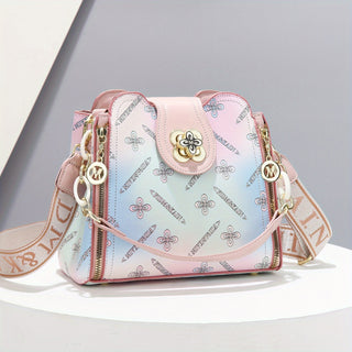 حقيبة كتف نسائية عصرية متعددة الاستخدامات بتصميم أنيق وألوان زاهية