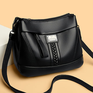 حقيبة توت نسائية عالية الجودة ناعمة فاخرة بلون سادة، حقائب كتف للنساء موضة 2025، حقيبة رسولية أنيقة