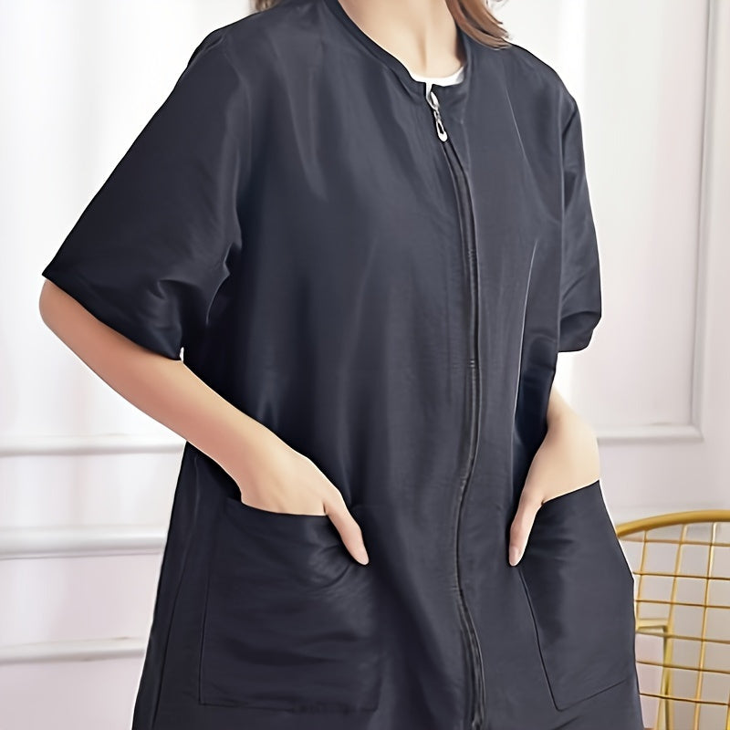 ملابس العناية بالحيوانات الأليفة للمتاجر، المدارس، والمراكز الطبية، تتميز بزوجات طويلة وتصميم لمنع الشعر من الالتصاق، بدون بطارية.