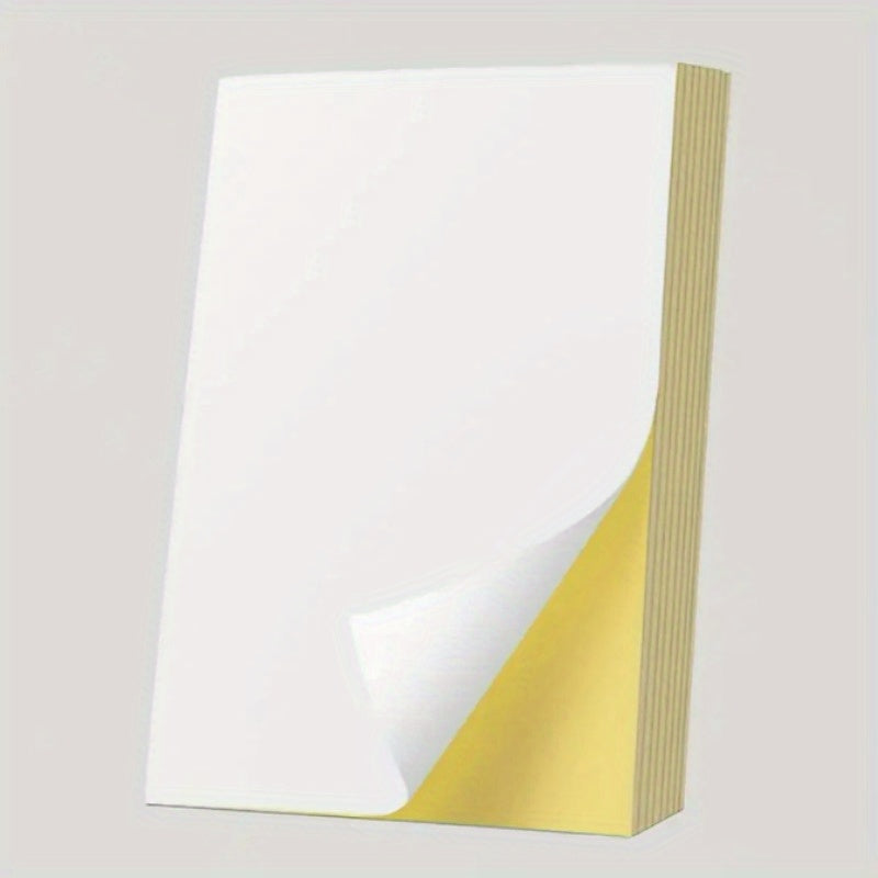 50 ورقة من ورق الملصقات الذاتي اللصق غير اللامع بحجم A4 - ملصقات صفحة كاملة للطابعات النافثة للحبر والليزر، 29.69 سم × 21.0 سم مثالية لمشاريع الأعمال اليدوية وملصقات الحرف والأعمال التجارية