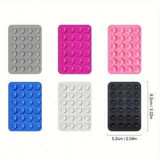 حامل هاتف محمول بمكنسة سيليكونية، لاصق مقاوم للماء، قاعدة جوال متعددة الاستخدامات، قابلة للتحميل والتثبيت العالمي للهواتف الذكية في المطبخ والحمام والمرآة وغرفة اليوغا