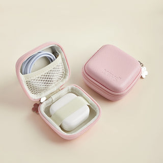 رفيق للحياة حافظة سماعات EVA مع كابل بيانات، رأس شحن، قرص U، صندوق تخزين حماية صلب U Shield، مقاوم للصدمات