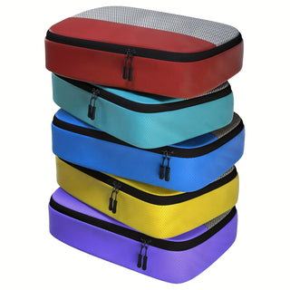 حقائب تخزين ملونة متوفرة بـ3 مقاسات - 5 قطع (S، M، L)