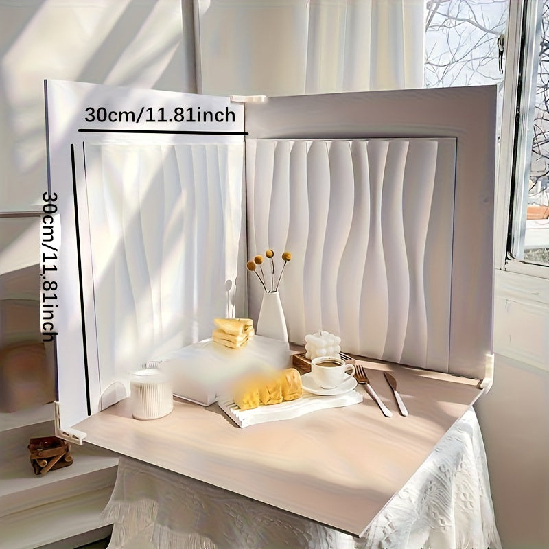 2 قطعة من لوحات خلفية تصويرية من PVC بنمط موجات ثلاثية الأبعاد، تصميم ذو موجات متجعدة، دعامات تصويرية متينة لتصوير المنتجات والتصوير في الاستوديو، إعداد التصوير في الاستوديو | لوحات نمط موجات | لوحة متعددة الاستخدامات