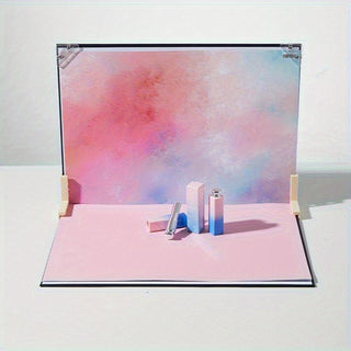 8 قطع من خلفيات التصوير متعددة الاستخدامات، مقاومة للماء وقابلة لإعادة الاستخدام، ذات وجهين مع 16 نمطًا من ورق خلفيات البلاط لتصوير الطعام والمجوهرات ومستحضرات التجميل