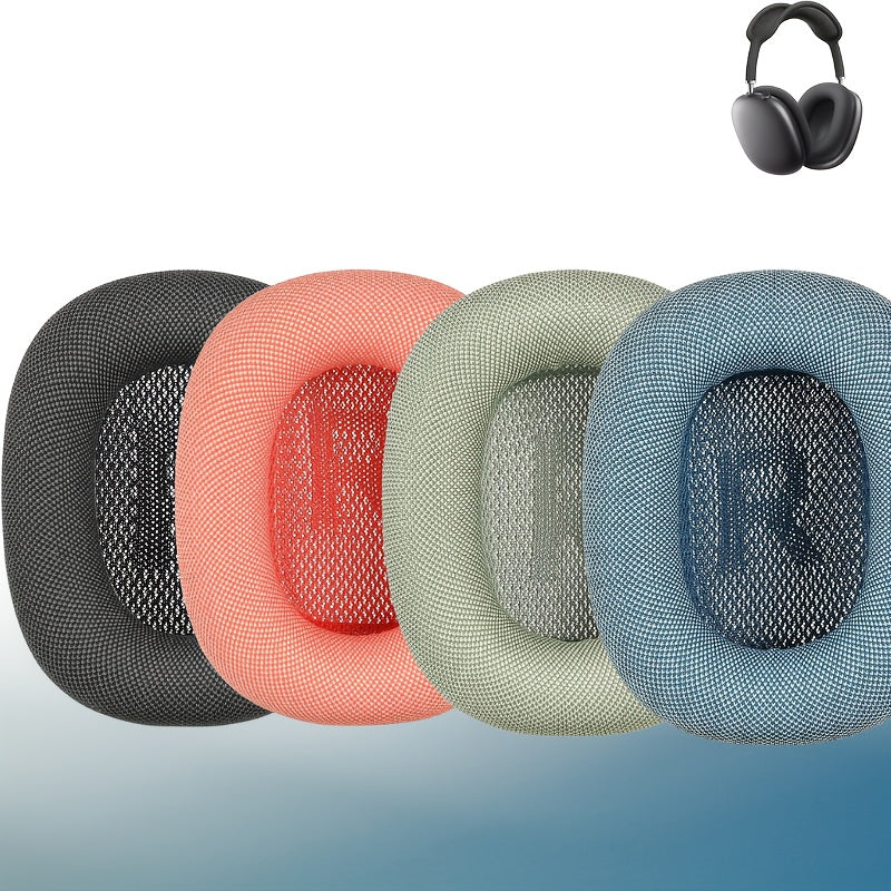 وسادات أذن بديلة لسماعات Apple AirPods Max، غطاء وسادة أذن من البولي يوريثان مع رغوة الذاكرة والمغناطيس، مناسب لـ AirPods Max، ملمس ثلجي مريح