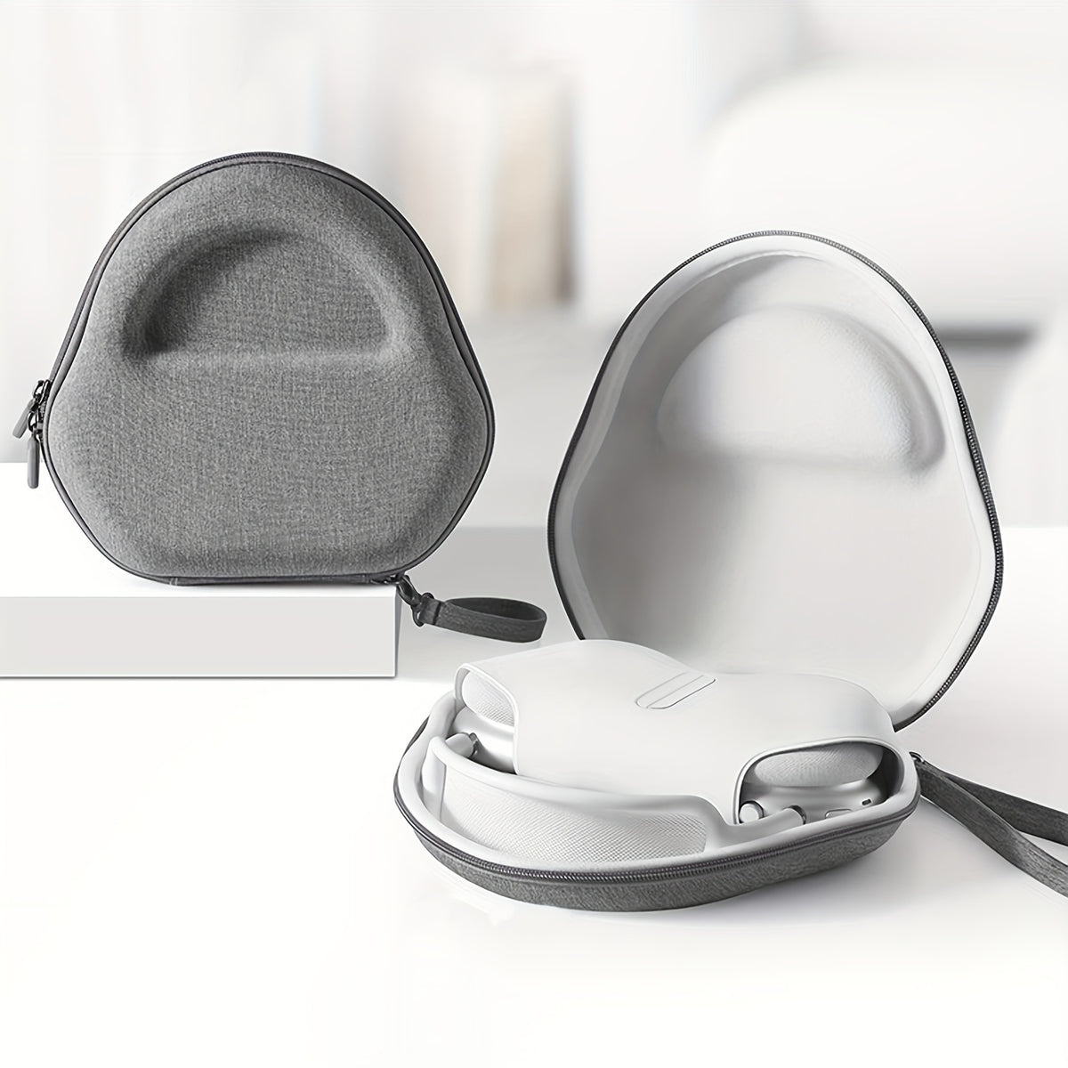 حقيبة صلبة لحماية سماعات ماكس، حقيبة سفر لحمل سماعات الرأس، حقيبة تخزين محمولة لحماية ماكس