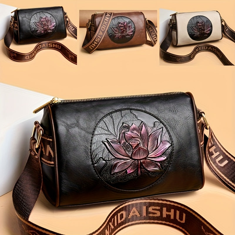 حقيبة نسائية عصرية مربعة بتصميم زهري، حقيبة كروس بودي، حقيبة كاجوال، حقيبة كتف واحدة، حقيبة كلاسيكية، حقيبة بوسطن، هدية للعطلات، هدية للأم، هدية للحبيبة، هدية للابنة، هدية لمن تحب، هدية للشريك، اهدي نفسك حقيبة مفضلة