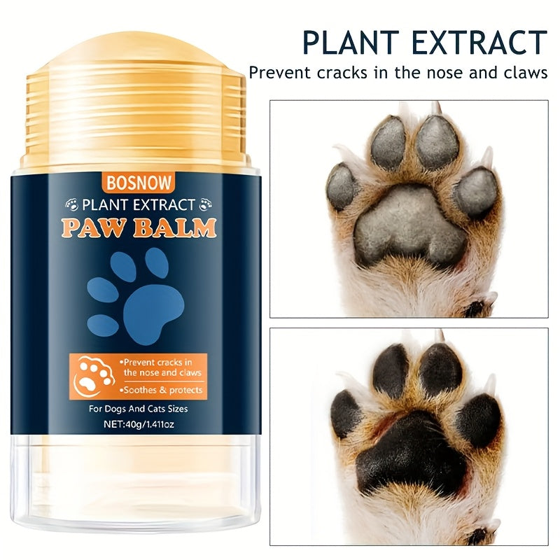كريم العناية بأقدام الحيوانات الأليفة 40 جرام، غني بزبدة الشيا وزيت بذور المكاداميا وزيت جوز الهند ومكونات نباتية طبيعية أخرى، ترطيب لطيف، صيانة للبشرة، راحة سريعة لجفاف الأقدام، العناية بصحة أقدام الحيوانات الأليفة