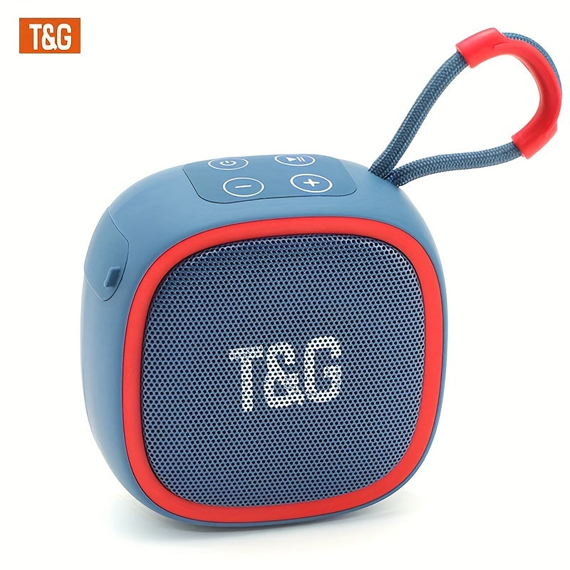 مكبر صوت لاسلكي صغير T&G TG659، صوت ستيريو Hi-Fi، مقاوم للماء IPX4، TWS 5.3، فتحة بطاقة TF، ميكروفون مدمج، شحن USB Type-C، محمول للاستخدام الخارجي والحفلات، مكبر صوت لاسلكي محمول