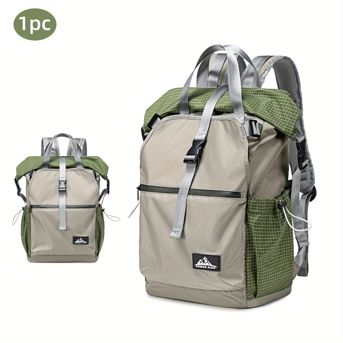 1 قطعة حقيبة ظهر عالية الجودة كبيرة السعة للرحلات الخارجية، متعددة الاستخدامات وعصرية للتخييم والسفر والترفيه، مع أحزمة قابلة للتعديل وغطاء مطر، مناسبة للرجال والنساء، مثالية للتخييم والمشي لمسافات طويلة والسياحة والرياضات الخارجية