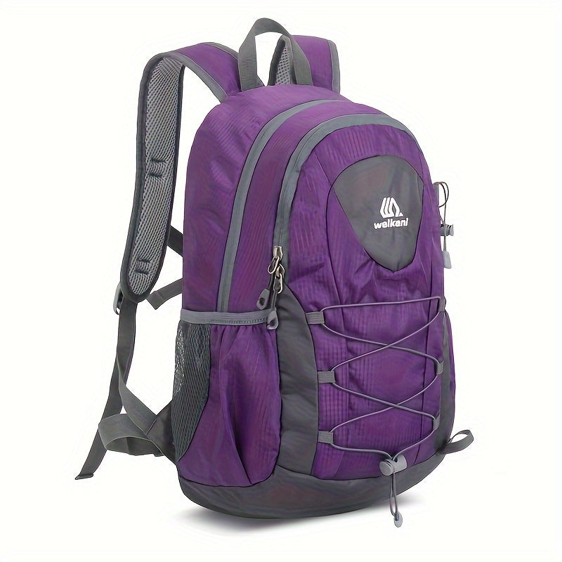 حقيبة ظهر صغيرة للمشي لمسافات طويلة، للجنسين، رياضية، خفيفة الوزن، للرحلات الخارجية والتخييم وصيد الأسماك، بأشرطة كتف مزدوجة