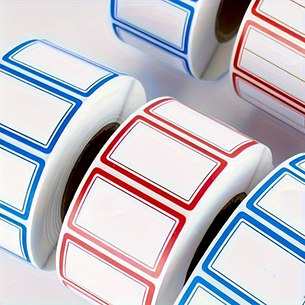 500 قطعة / 1 ورقة من اللاصقات الزرقاء والحمراء لتنظيم الملفات، وتسميات الأسعار، والملاحظات - مناسبة للاستخدام في المكتب، والمدرسة، والاستخدام الشخصي