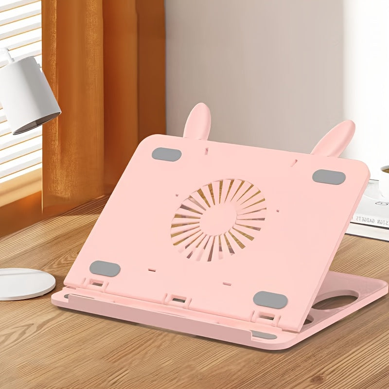 حامل لوحي قابل للدوران 360 درجة، حامل محمول قابل للطي من مادة ABS، مزود بوسادات سيليكون مانعة للانزلاق، سهل تعديل الزاوية للمكتب، التعلم، الرسم - حامل متعدد الأجهزة
