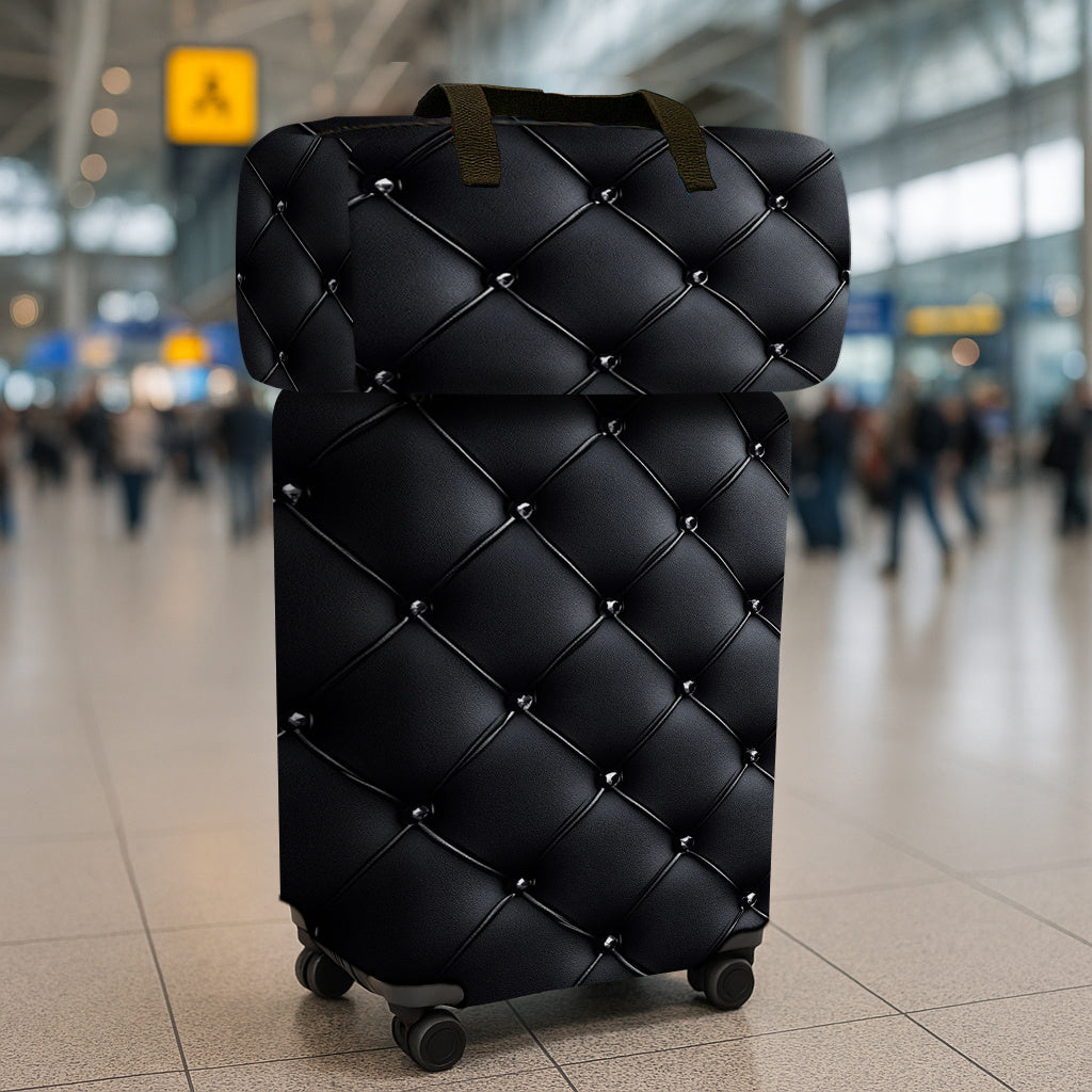 مجموعة أمتعة السفر، 2 قطعة، مجموعة أمتعة السفر (2 قطعة تتضمن غطاء حقيبة (بدون حقيبة)، حقيبة يد)، مجموعة أمتعة سفر جديدة بنمط طباعة فاخرة من الفاخرة، جميلة، عملية ودائمة، مناسبة للعطلات، الرحلات التجارية، ملحقات السفر الأساسية