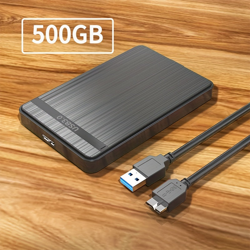 1 قطعة محرك أقراص صلبة خارجي محمول ، محرك أقراص صلبة ميكانيكية USB 3.0 مع تصميم نوم ذكي ، تخزين سعة كبير 250/320/500 جيجابايت ، نظام ملف NTFS ، متوافق مع الكمبيوتر المحمول ، لمسة نهائية عالية اللمعان