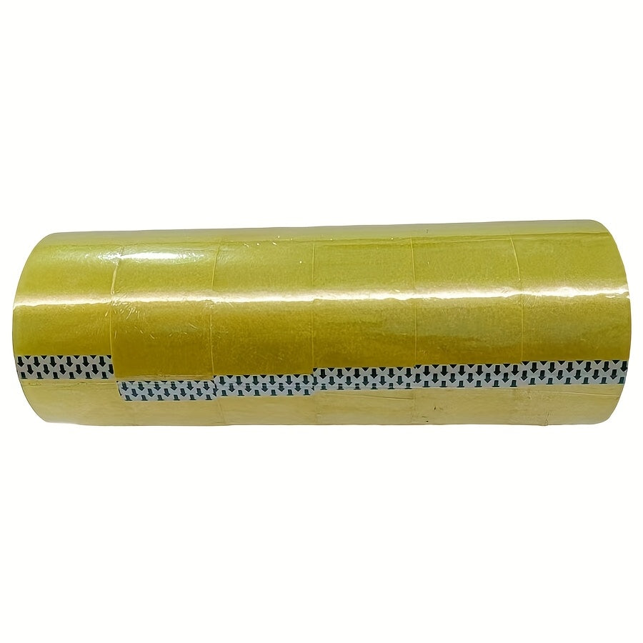 مجموعة 6 لفات، 4.19 سم × 27.43 متر، شفافية عالية، مقاومة للماء، شريط لاصق متعدد الاستخدامات - بدون رائحة، للاستخدام الداخلي للمكتب، المنزل، المدرسة، المستودع، اللوجستيات، مستلزمات المكتب | شريط لاصق بلمسة لامعة | لاصق مقاوم للماء، شريط شفاف