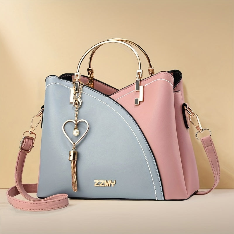 حقيبة كروس نسائية أنيقة بحزام قابل للفصل وسحر - سعة كبيرة بسحاب، هدية مثالية لعيد الأم