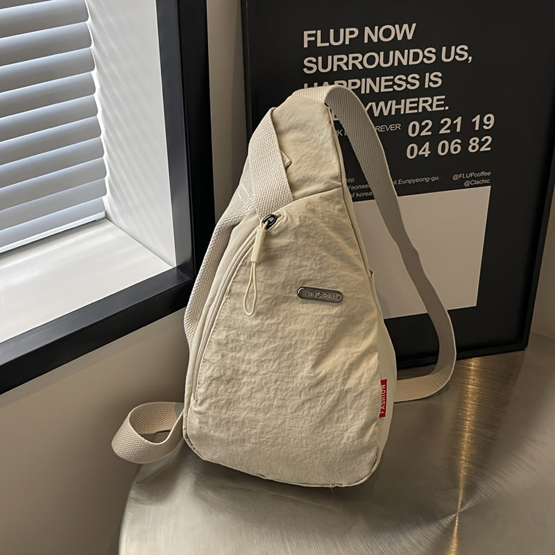 حقيبة صدر متعددة الاستخدامات - حقيبة رياضية سوداء بسعة كبيرة، مثالية للتنقل اليومي، والسفر، والأنشطة الخارجية، اختيار هدية مثالي