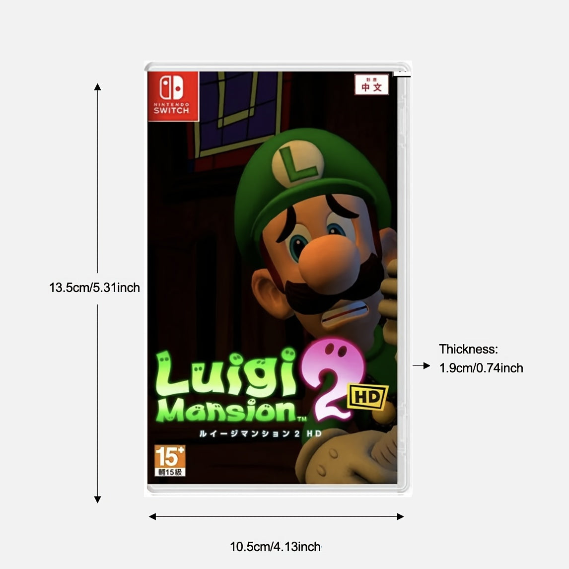 كرتريج لعبة نينتندو سويتش "قصر لويجي 2" عالي الدقة - مغامرة أكشن، تصنيف ESRB E10+، 15 دقيقة من اللعب، تصميم غلاف أخضر وأسود، طريقة عرض كلاسيكية | تخزين متين