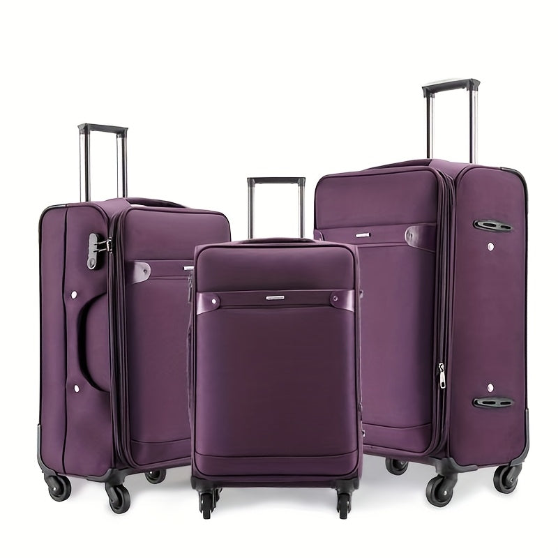 حقيبة سفر بعجلات للرجال والنساء سعة كبيرة مقاس 20 بوصة، 24 بوصة، 28 بوصة