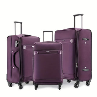 حقيبة سفر بعجلات للرجال والنساء سعة كبيرة مقاس 20 بوصة، 24 بوصة، 28 بوصة