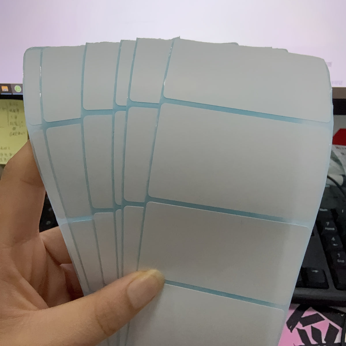 100 قطعة، 200 قطعة، تحتوي عبوة واحدة على 100، 200 ملصق، يمكن اختيار أنماط متعددة، ملصقات ورقية ذاتية اللصق فارغة بحجم 70X40 ملم، مادة بلاستيكية