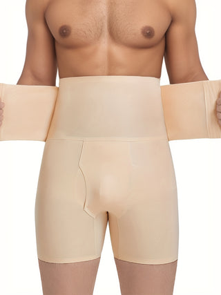 ملابس ضاغطة للرجال عالية الخصر لتنحيف الجسم.