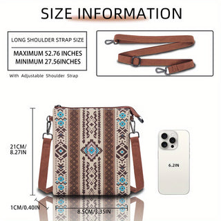 حقيبة كتف نسائية بوهيمية عرقية ثلاث قطع مع شراشيب، حقيبة كروسبودي عصرية للتنقل