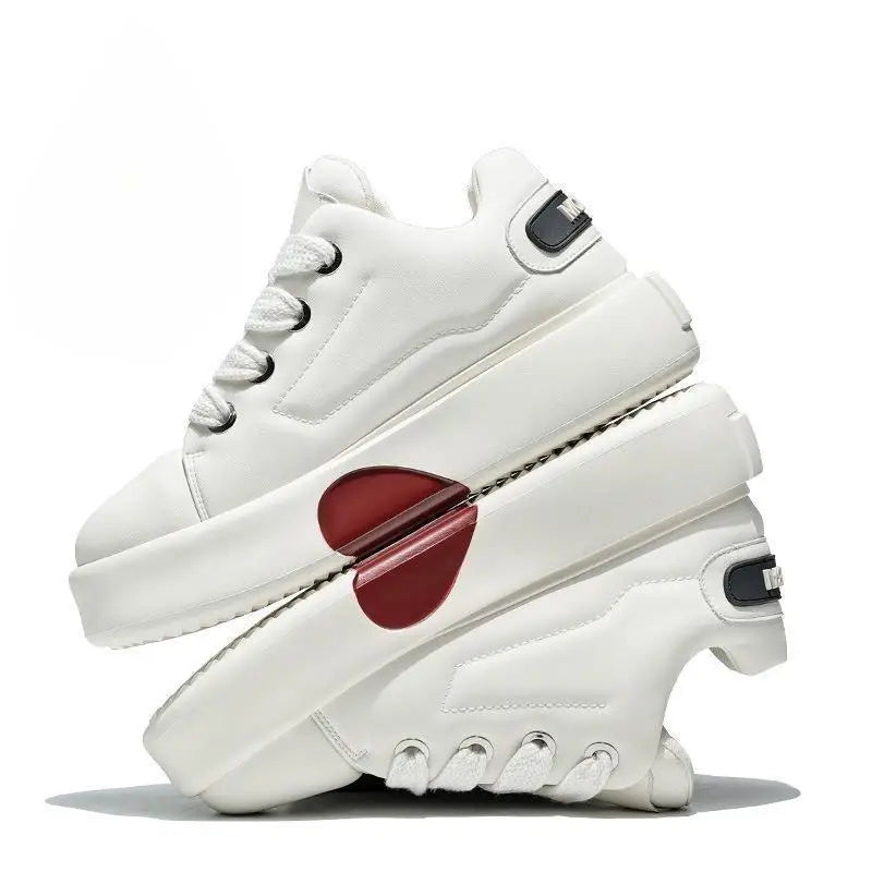 حذاء رياضي رجالي - أبيض – جلد صناعي