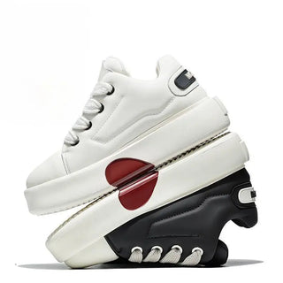 حذاء رياضي رجالي - أبيض – جلد صناعي