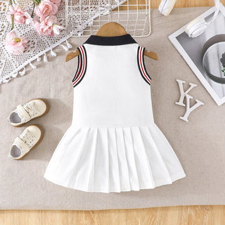 baby بنت's بدون أكمام قصة A جيب white academic فستان with plaid pattern ruffle decorations for صيف parties cute sweet