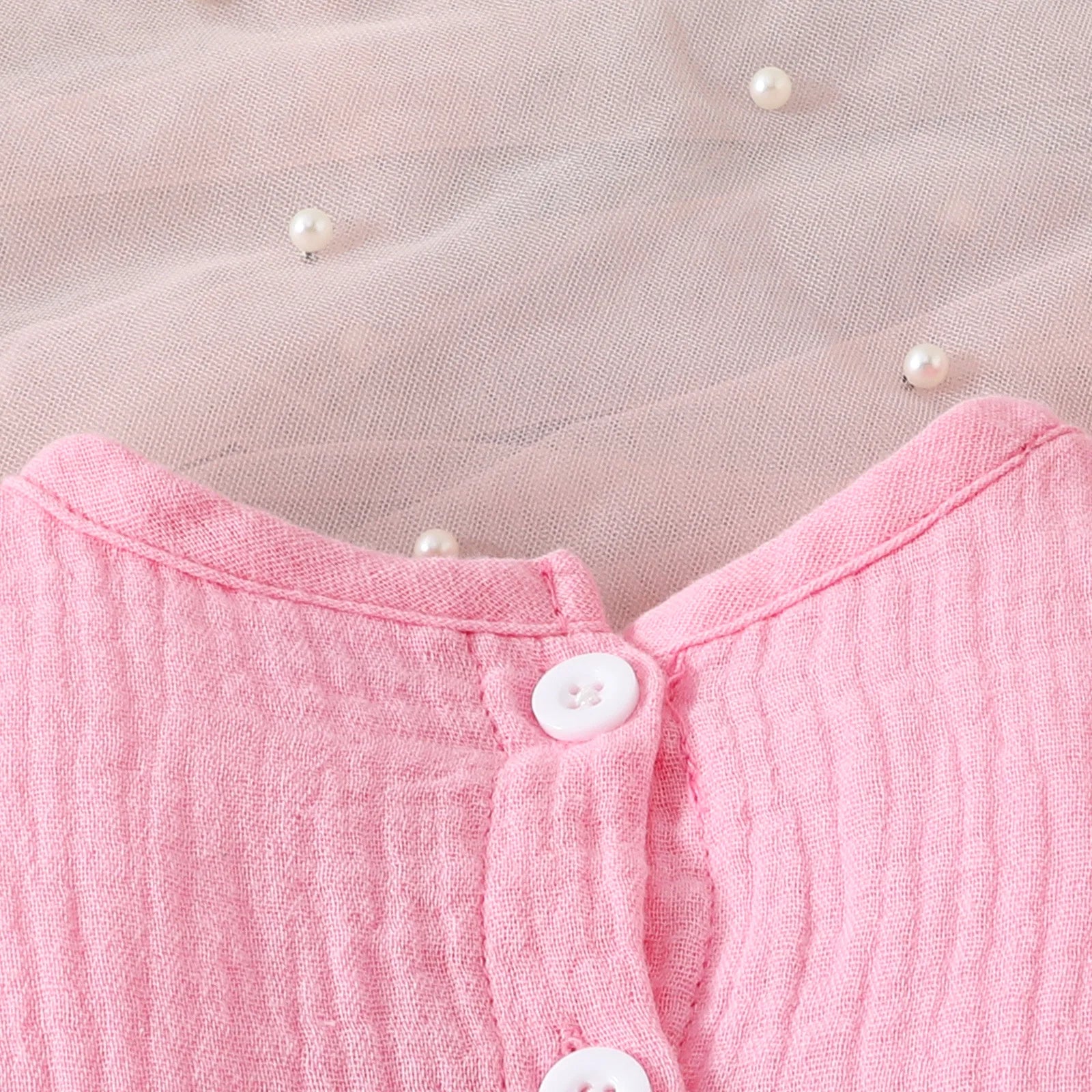 baby بدون أكمام ruffled bow with pink double بليسيه تل patchwork جيب butterfly shaped wavy جيب