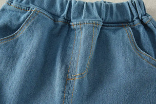 أولاد odm cotton طقم قطعتين أكمام قصيرة صيف بدلة with print كاجوال خفيف breathable shirt & jeans for children