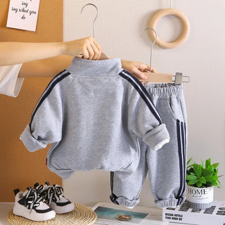 أولاد' ربيع وخريف طقم جديد ستايل children's ربيع وخريف أكمام طويلةd coat t-shirt pants 3-piece طقم