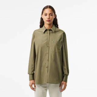 قميص بوبلين قطني مقاس كبير Lacoste