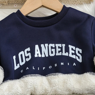 كاجوال two-piece أولاد' شتاء بدلة children's print ستايل foreign wear thickened جديد شتاء طقم for babies