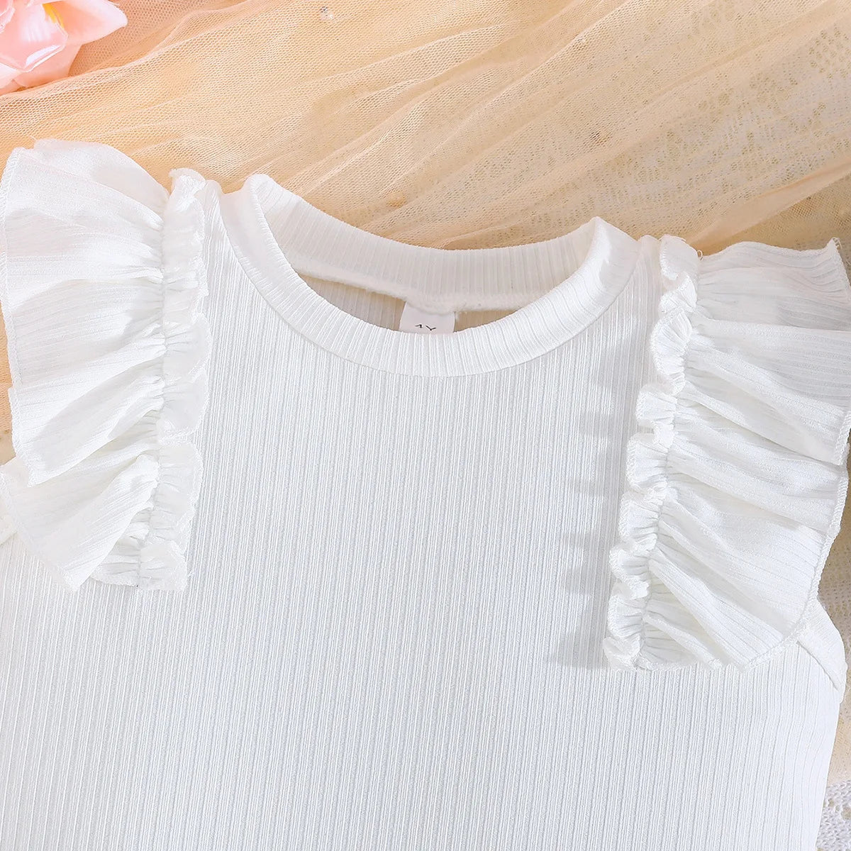 children's clothing for بنات 2-8y exquisite ruffled cuffs with bow decoration توب checkered قصير جيب with hat 3pcs طقم